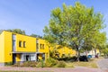 Colorful houses Marum the Netherlands Royalty Free Stock Photo