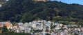 Colorful houses on Mount Victoria in Wellington, New Zealand Royalty Free Stock Photo