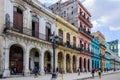 Colorful houses near Capitolio in Havana, Cuba Royalty Free Stock Photo