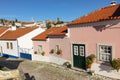 Colorful houses. Obidos. Portugal