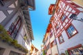 Colorful houses in old city center of Stein am Rhein willage Royalty Free Stock Photo