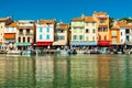 Colorful houses of old port of Cassis Town, Provence, France Royalty Free Stock Photo