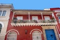 Colorful houses in the old town Cartagena, Colombia Royalty Free Stock Photo