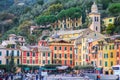 Colorful houses of the Piazzetta square of Portofino