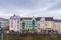 The Colorful houses of Pilsen, Plzen, Czech Republic, Europe