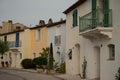 Colorful houses in Port Grimaud, village on Mediterranean sea with yacht harbour, Provence, France Royalty Free Stock Photo