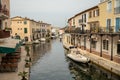 Colorful houses in Port Grimaud, village on Mediterranean sea with yacht harbour, Provence, France Royalty Free Stock Photo