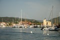 Colorful houses in Port Grimaud, village on Mediterranean sea with yacht harbour, Provence, France Royalty Free Stock Photo