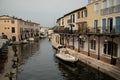 Colorful houses in Port Grimaud, village on Mediterranean sea with yacht harbour, Provence, France Royalty Free Stock Photo