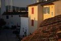 Colorful houses in Port Grimaud, village on Mediterranean sea with yacht harbour, Provence, France Royalty Free Stock Photo