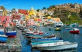 Marina di Corricella, Procida island, Naples, Italy Royalty Free Stock Photo