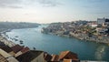 colorful houses of porto at the douro river