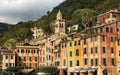 Colorful Houses in Portofino - Liguria Italy Royalty Free Stock Photo