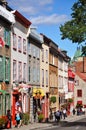 Colorful Houses on Rue Saint Louis, Quebec City