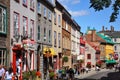 Colorful Houses on Rue Saint Louis, Quebec City Royalty Free Stock Photo