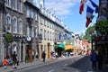 Colorful Houses on Rue Saint Louis, Quebec City Royalty Free Stock Photo