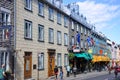 Colorful Houses on Rue Saint Louis, Quebec City Royalty Free Stock Photo