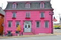 Colorful houses in Saint John`s Newfoundland and Labrador. Royalty Free Stock Photo