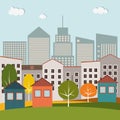 Colorful Houses For Sale / Rent. Real Estate Royalty Free Stock Photo