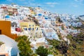 Colorful houses of Santorini, Greece Royalty Free Stock Photo