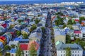 Colorful Houses Shopping Street Harbor Street Reykjavik Iceland