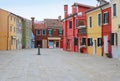 Colorful houses square