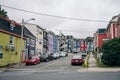 Colorful houses in St. John's, Newfoundland, Canada - oct, 2022 Royalty Free Stock Photo