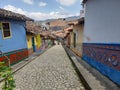 Colorful houses in the streets of Guatape town Colombia Royalty Free Stock Photo