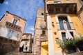 Colorful houses and streets in old medieval village Ragusa in Sicily, Italy. Royalty Free Stock Photo