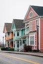 Colorful houses on 11th Street in Knoxville, Tennessee