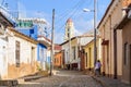 Colorful houses in Trinidad, Cuba Royalty Free Stock Photo