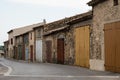 Colorful houses in Valensole in Provence, France