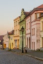 Colorful houses in Vlasim town, Czech Republ