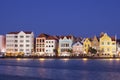 Colorful houses of Willemstad, CuraÃÂ§ao at night