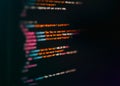 Colorful HTML Code Snippet Programming Interface Royalty Free Stock Photo
