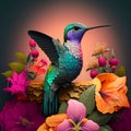 Colorful hummingbird