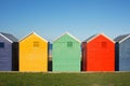Colorful huts