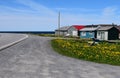 Colorful huts at  a fishing village Royalty Free Stock Photo