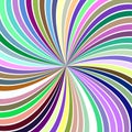 Colorful hypnotic abstract spiral burst stripe background Royalty Free Stock Photo