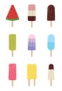 Colorful Ice Cream Illustration Vector