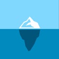 Colorful Iceberg Illustration. Isolated Vector Illustration Royalty Free Stock Photo