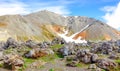 Colorful Icelandic landscape with mountains. National park Landmannalaugar