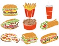 Colorful Icon Set Fast Food I