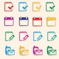 Colorful icon Royalty Free Stock Photo