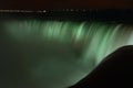 Colorful illuminated Niagara Waterfalls at night in Ontario, Canada Royalty Free Stock Photo