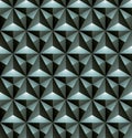 Colorful illusive abstract geometric seamless pattern