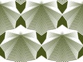 Colorful illusive abstract seamless pattern with geometric figures. Vector symmetric simple backdrop.