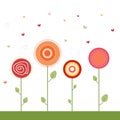 Colorful Illustration With Abstract Flowers