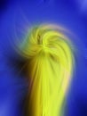 An colorful illustration of an abstract swirl ucranian color Royalty Free Stock Photo