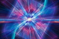 Colorful illustration of quantum theory Royalty Free Stock Photo